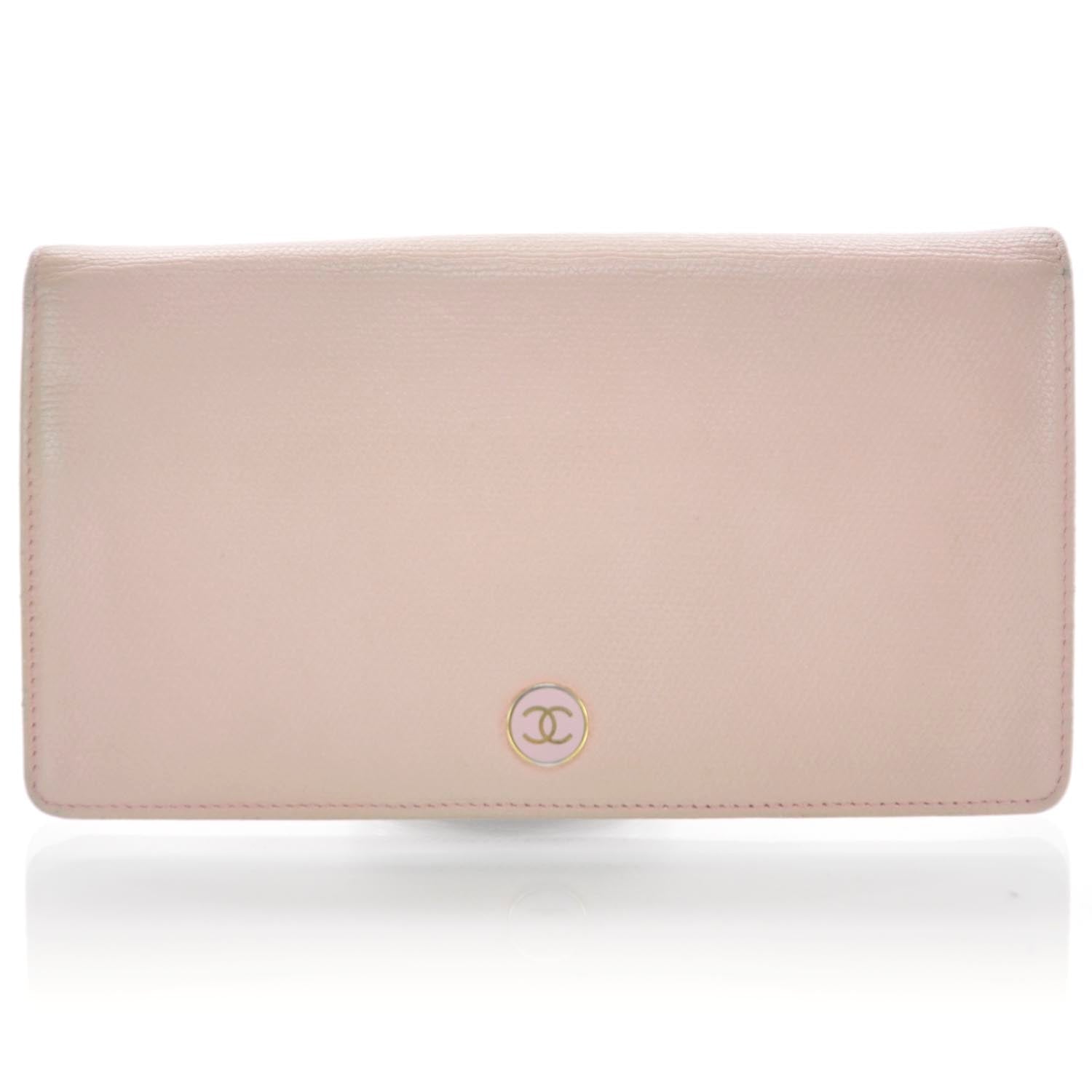 Chanel Leather Long Wallet Pink 1 of 8
