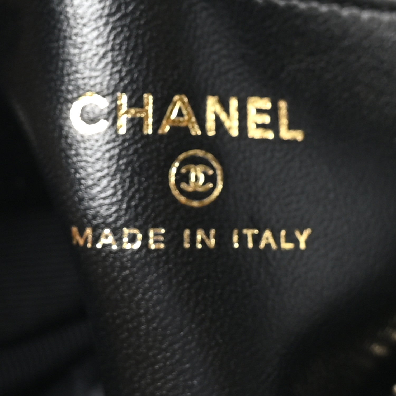Chanel Lambskin Quilted Chain Around Pouch Black 6 of 10