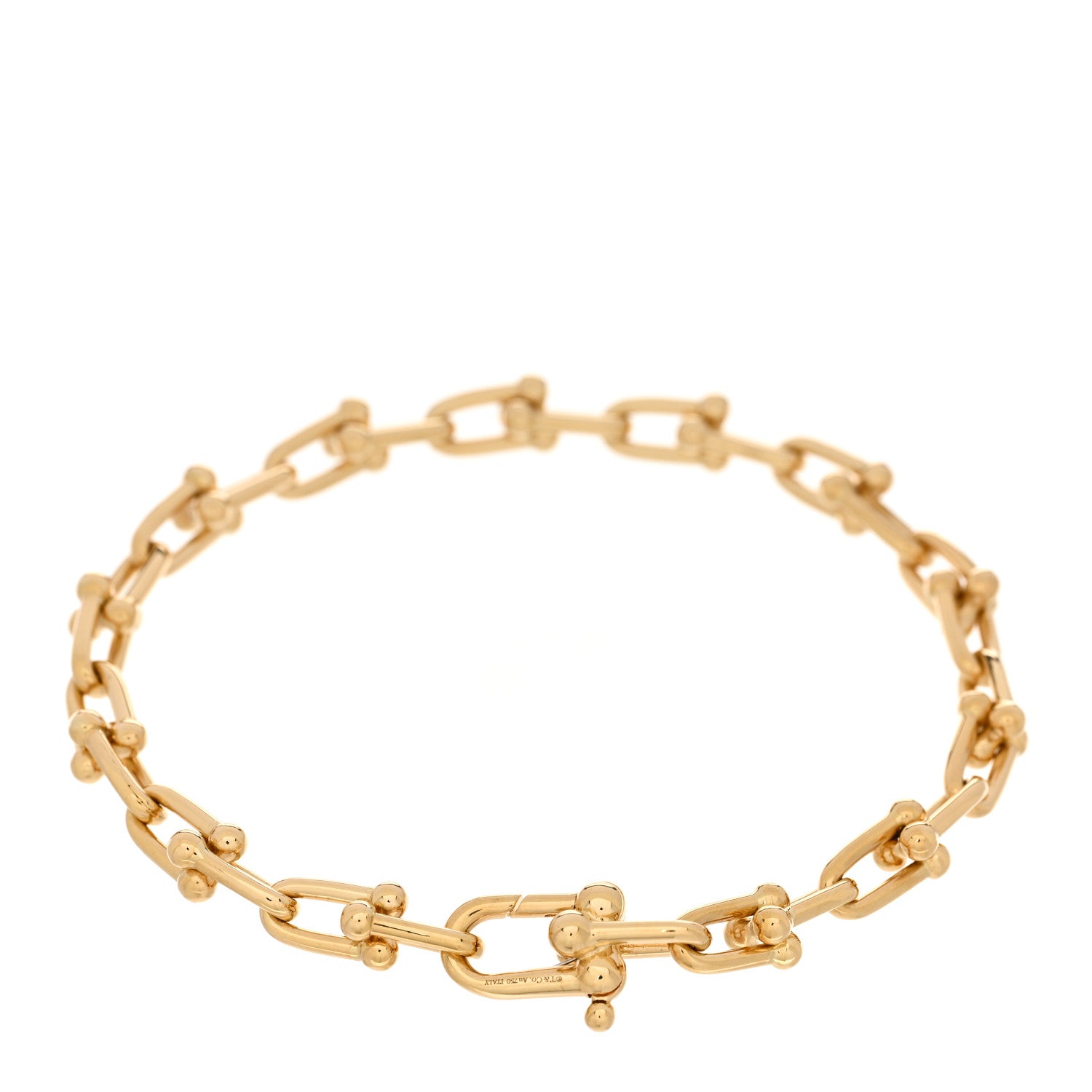 Tiffany 18K Yellow Gold Small HardWear Link Bracelet 2 of 4