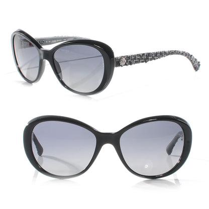 Chanel Acetate Tweed Sunglasses 5241 Black 1 of 4