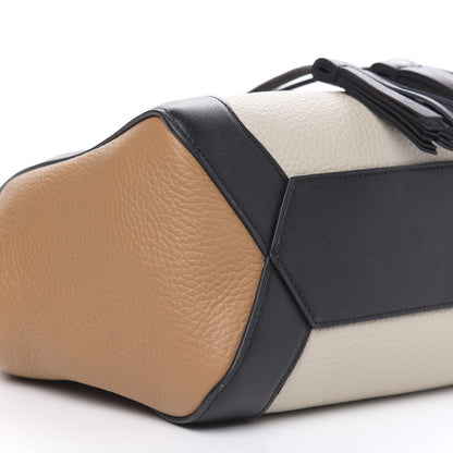 Mulberry Heavy Grain Calfskin Tri-Color Small Millie Tote Chalk Sable Black 7 of 8