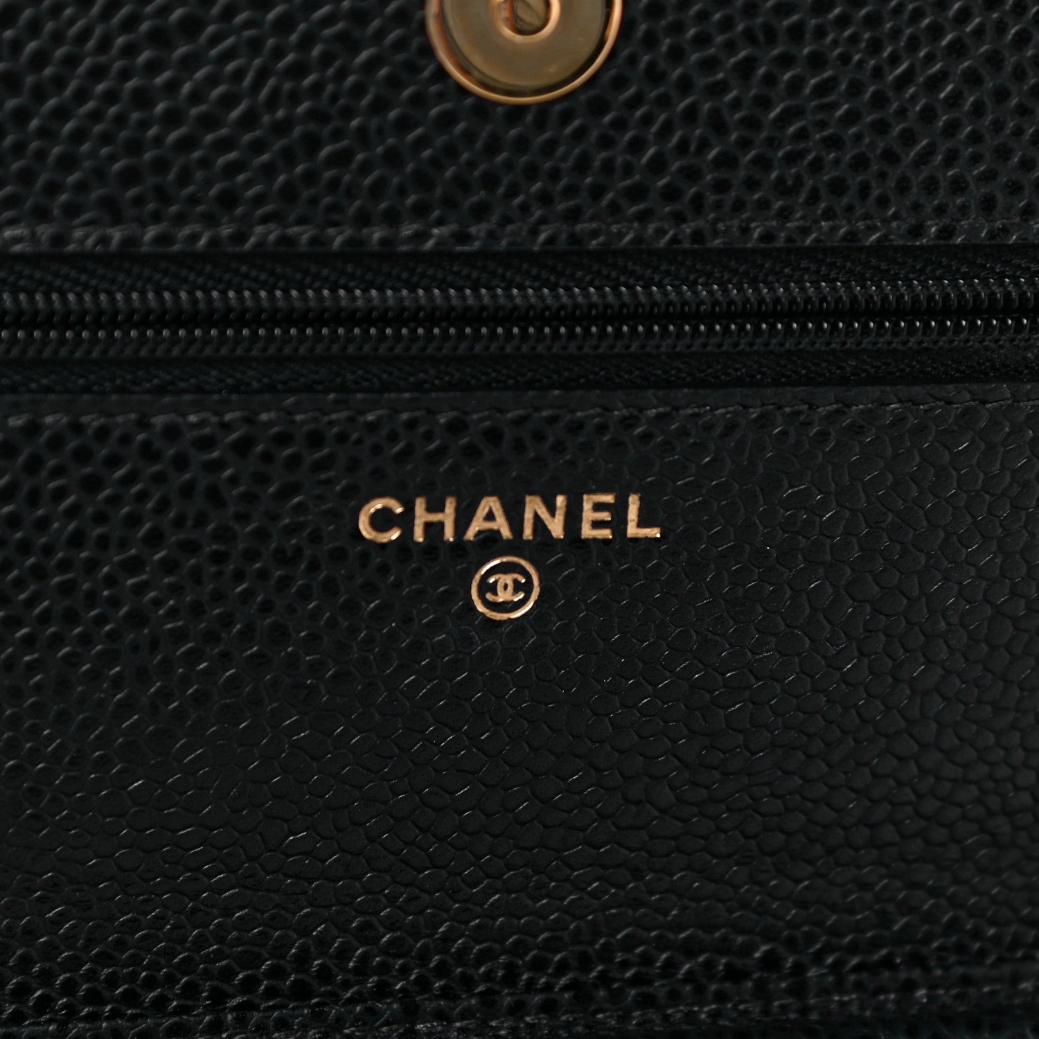 Chanel Caviar Quilted Wallet On Chain WOC Black 6 of 14