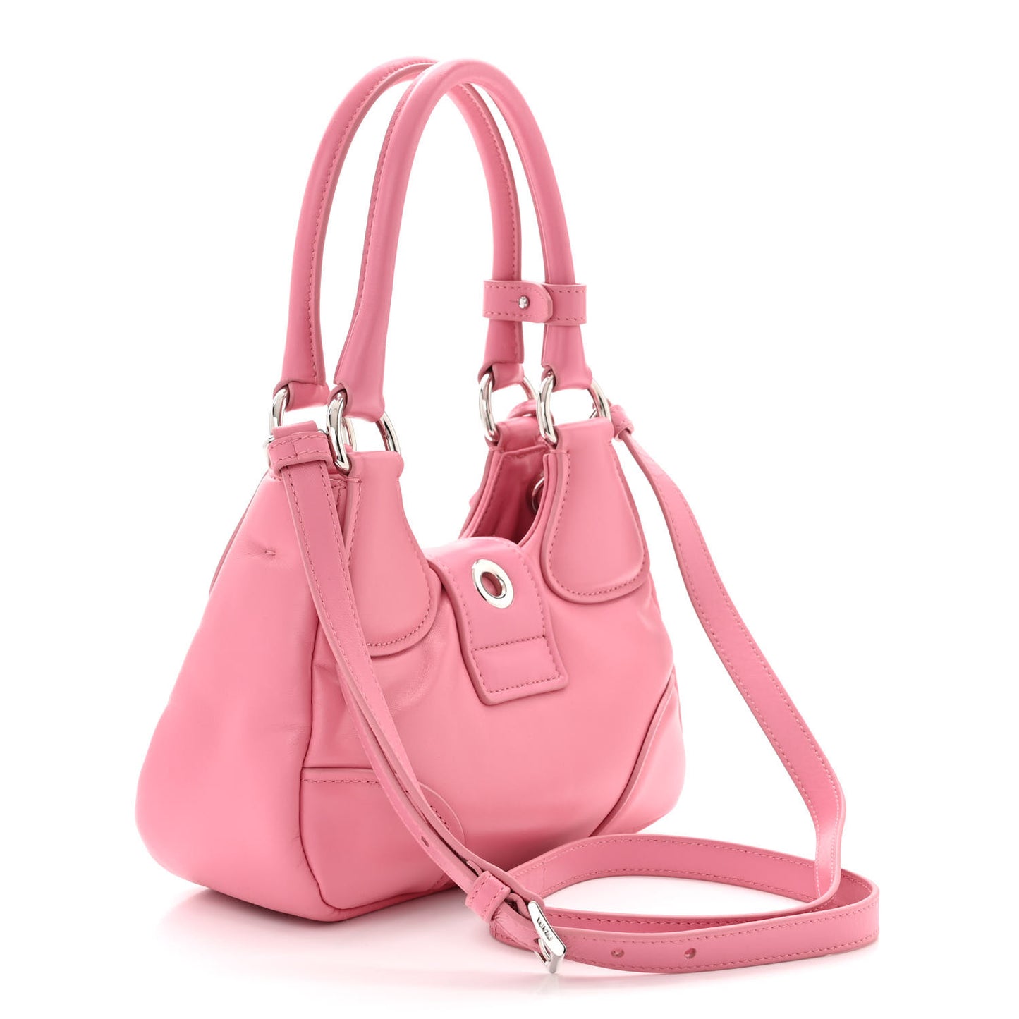 Nappa Soft Padded Re-Edition 2002 Moon Bag Geranio