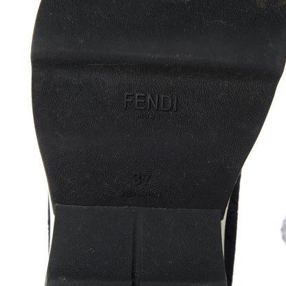 Fendi Stretch Knit Womens Sock Sneakers 37 Black 7 of 9