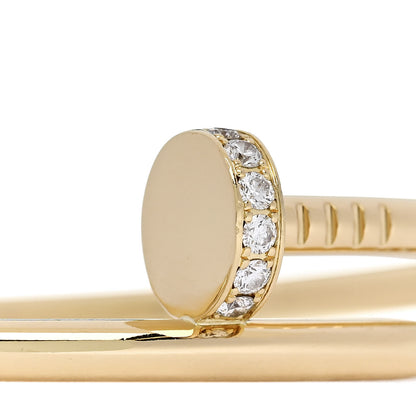 Cartier 18K Yellow Gold Diamond Juste Un Clou Bracelet 17 3 of 5