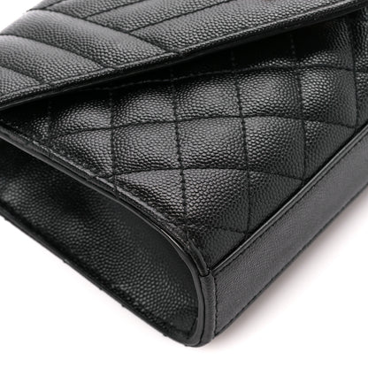 Saint Laurent Grain De Poudre Textured Mixed Matelasse Triquilt Small Monogram Satchel Black 10 of 11