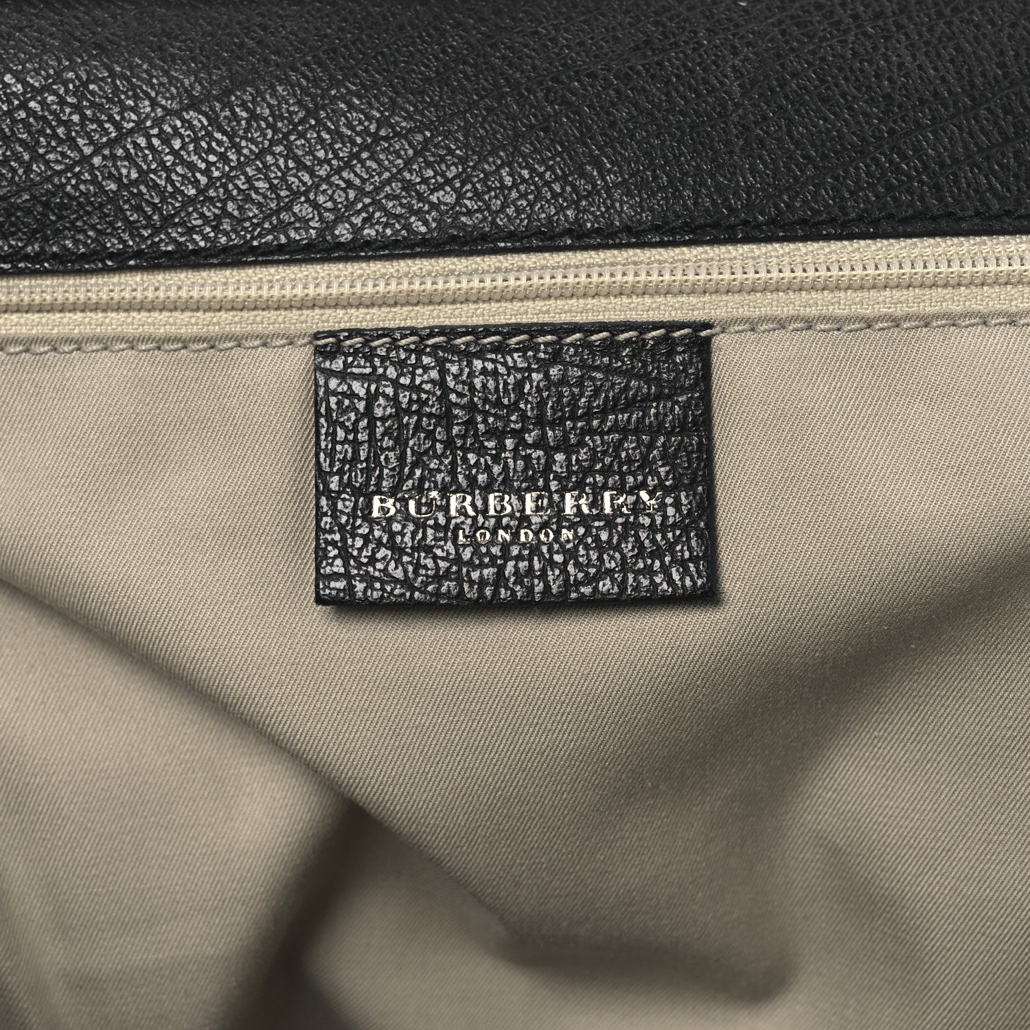 Burberry Goatskin Kiss Lock Frame Shoulder Bag Black 6 of 14