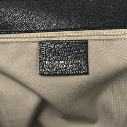 Burberry Goatskin Kiss Lock Frame Shoulder Bag Black 6 of 14