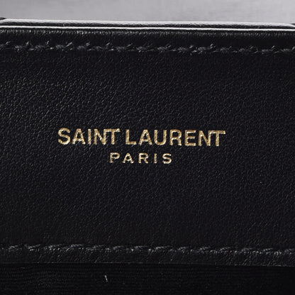 Saint Laurent Calfskin Y Quilted Monogram Small Loulou Chain Satchel Black 8 of 11