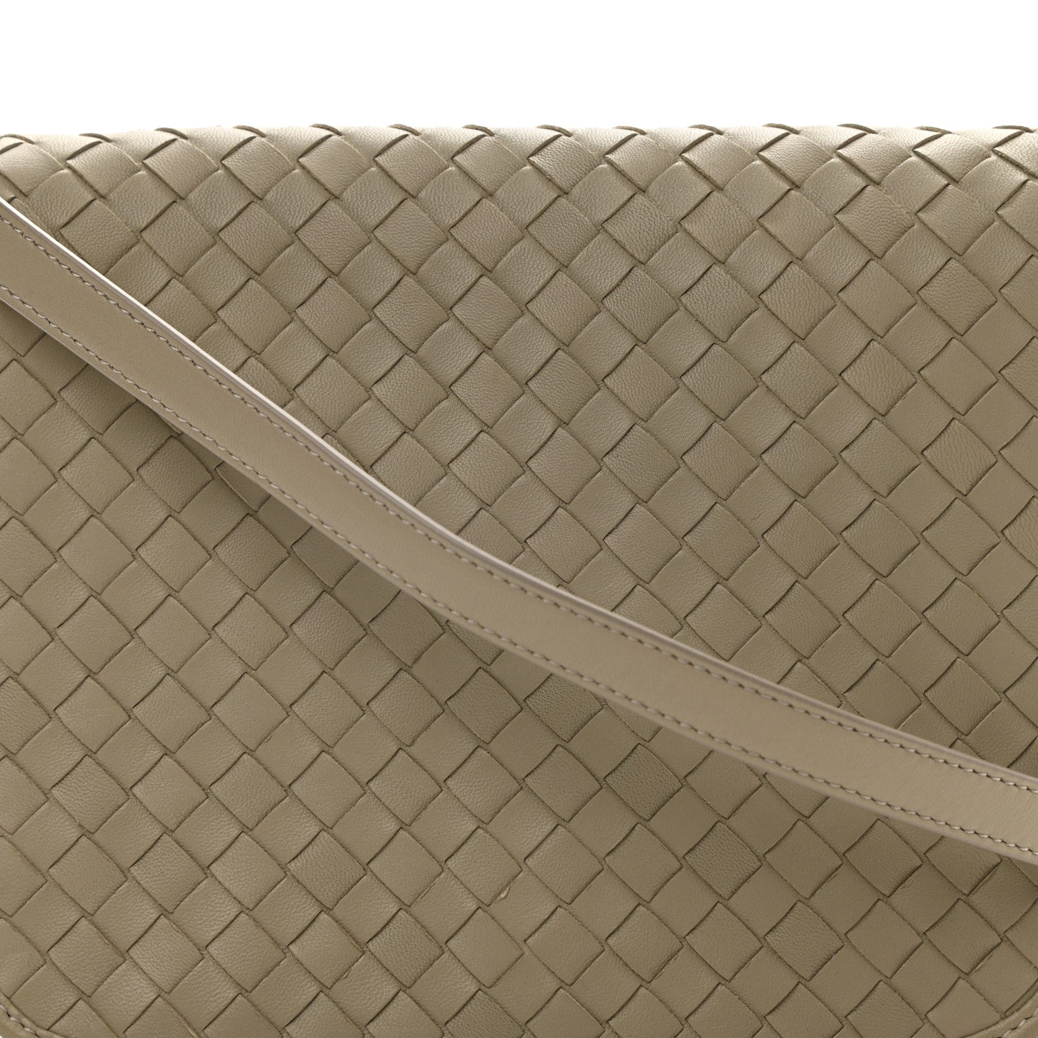 Bottega Veneta Nappa Intrecciato Mini Flap Crossbody Porridge 9 of 11