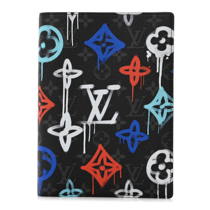 Louis Vuitton Monogram Eclipse LV Graffiti Auguste Notebook Cover Multicolor 1 of 6