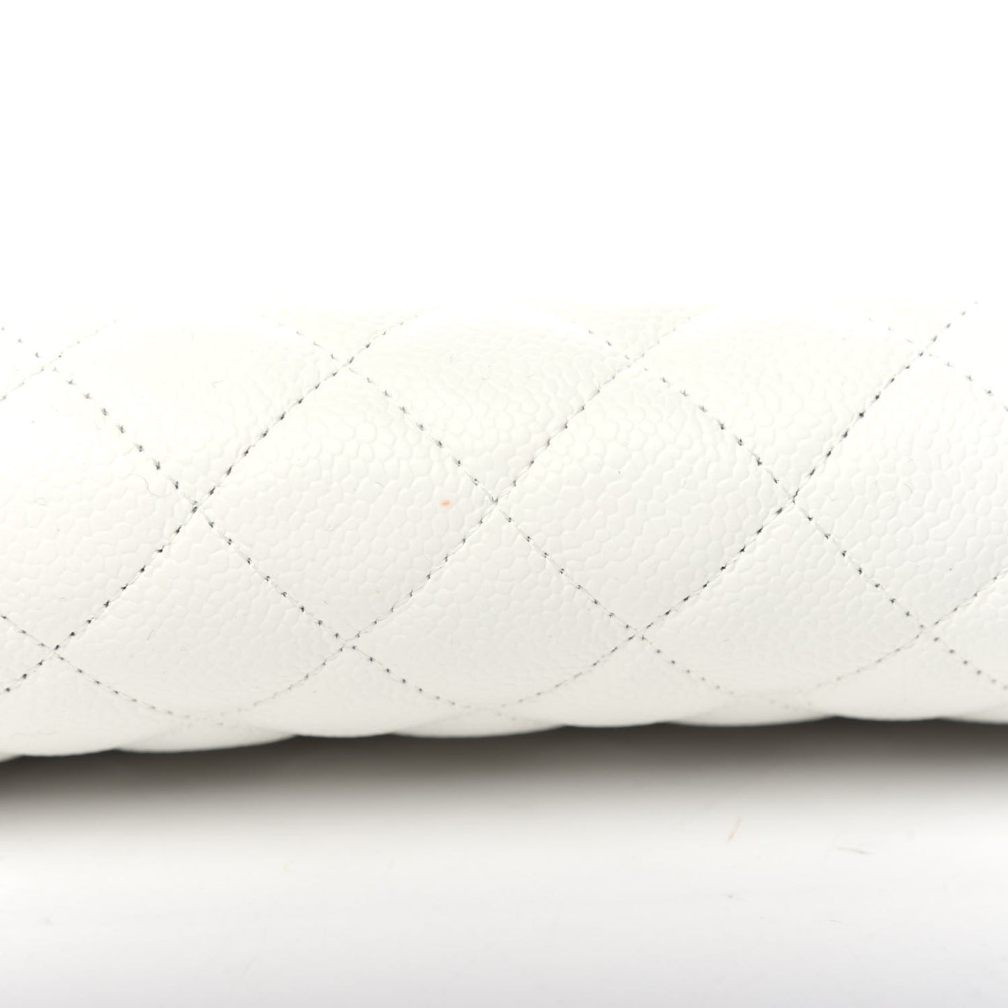 Caviar Quilted Timeless Clutch White