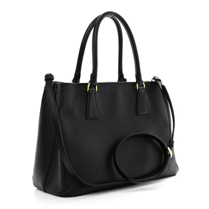 Prada Saffiano Medium Galleria Double Zip Tote Black 3 of 13