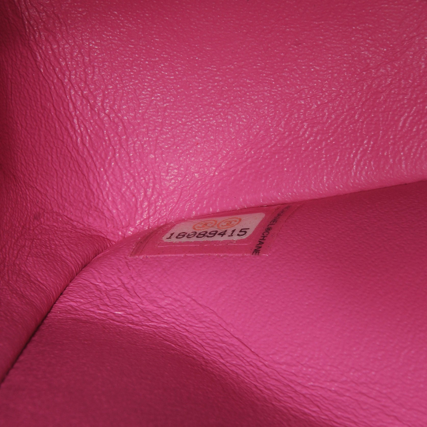 Chanel Iridescent Caviar Maxi Double Flap Hot Pink 7 of 8