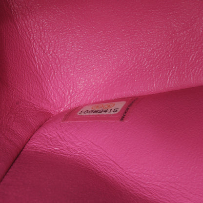 Chanel Iridescent Caviar Maxi Double Flap Hot Pink 7 of 8
