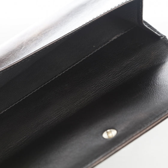 Gucci Leather Britt Continental Wallet Black 9 of 13