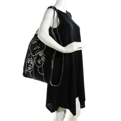 Stella McCartney Faux Suede Large Gary Hume Falabella Black 2 of 9