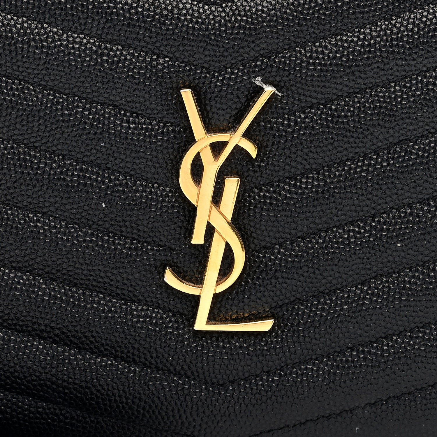 Saint Laurent Grain De Poudre Matelasse Monogram Mini Lou Camera Bag Black 7 of 9