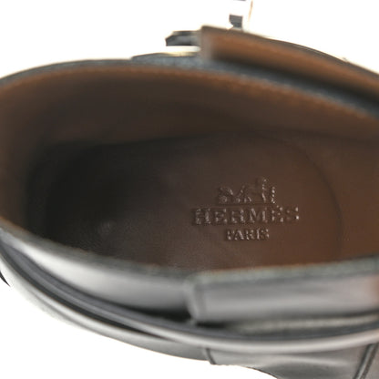 Hermes Calfskin Neo Low Boots 37.5 Black 6 of 10