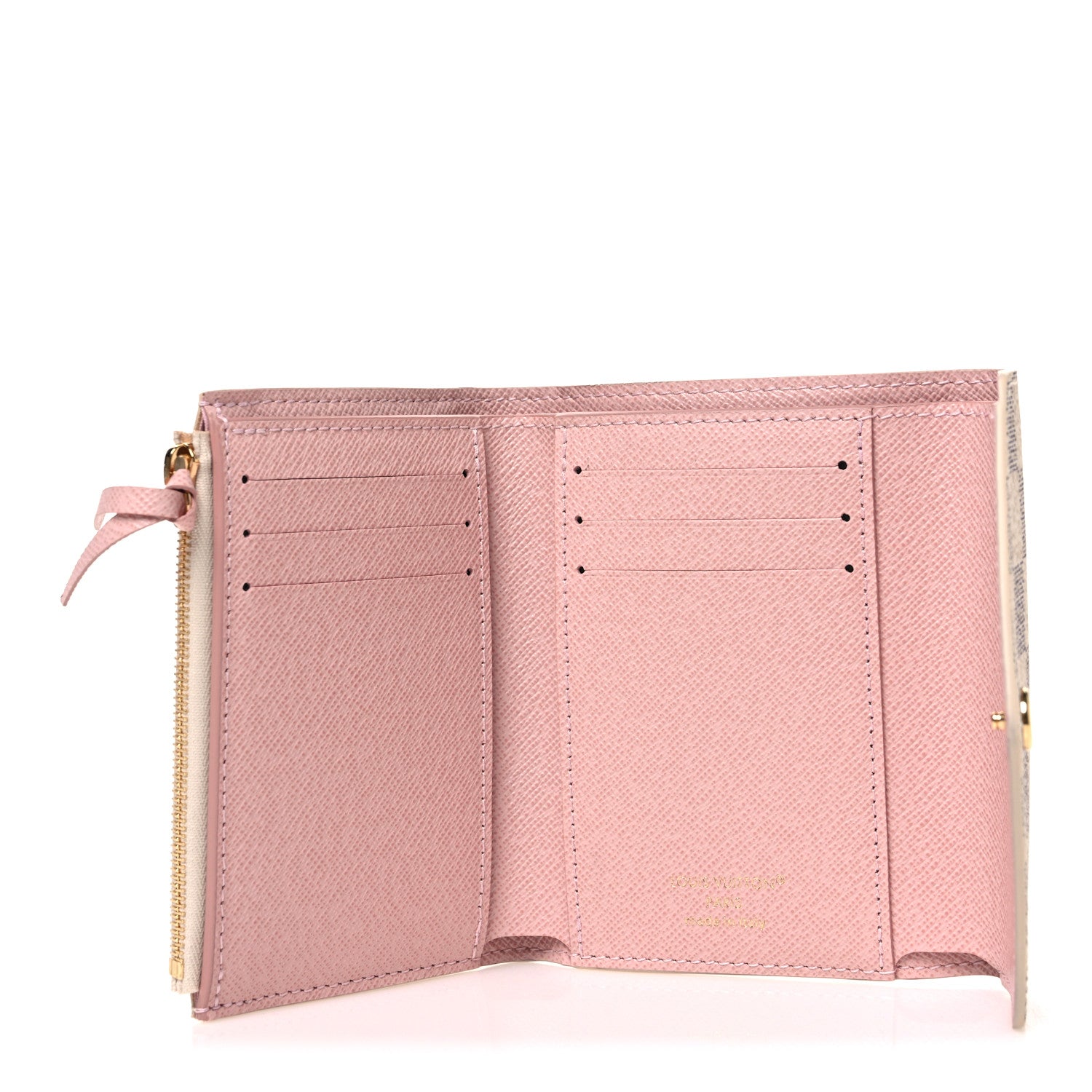 Louis Vuitton Damier Azur Victorine Wallet  Rose Ballerine 5 of 6