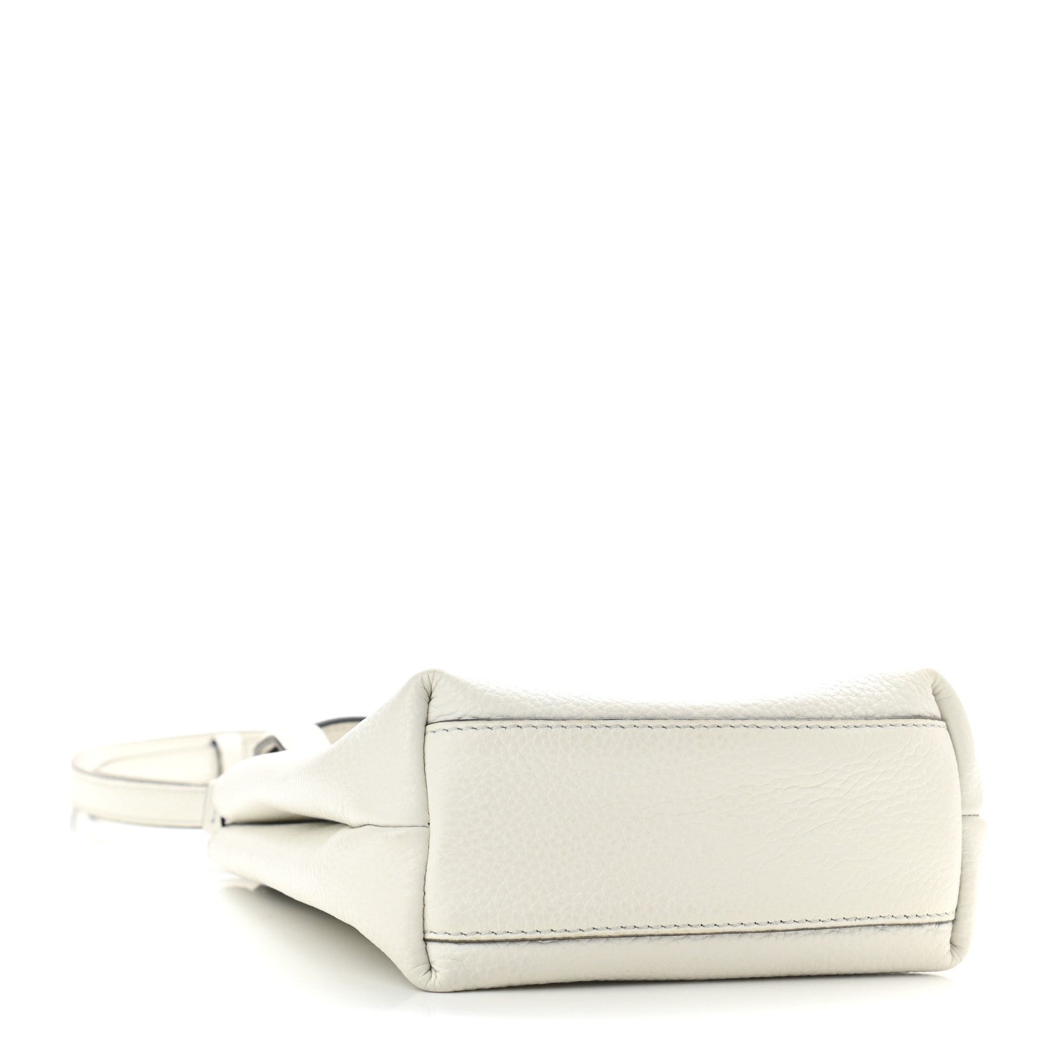 Salvatore Ferragamo Tumbled Calfskin Gancini Mini Bag White 4 of 9