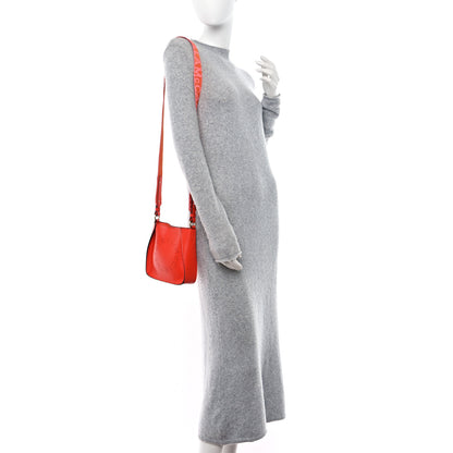 Stella McCartney STELLA MCCARTNEY Eco Alter Nappa Perforated Logo Mini Crossbody Orange 2 of 8
