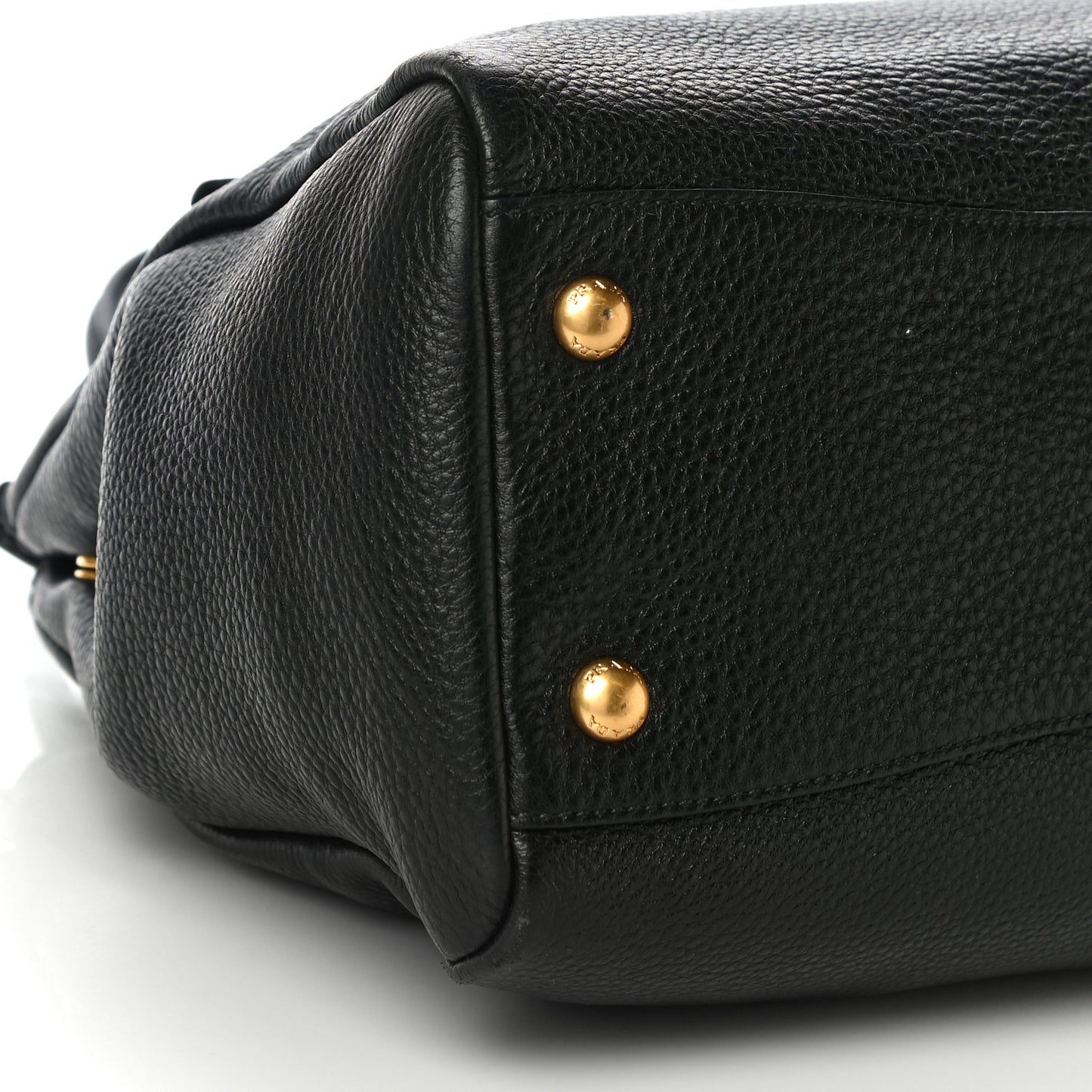 Vitello Daino Top Handle Tote Black