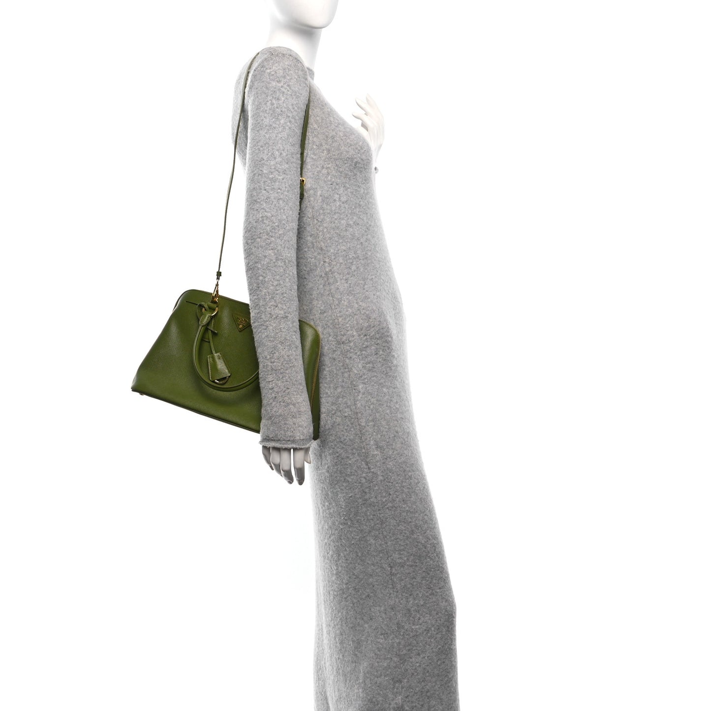 Saffiano Lux Medium Promenade Tote Edera