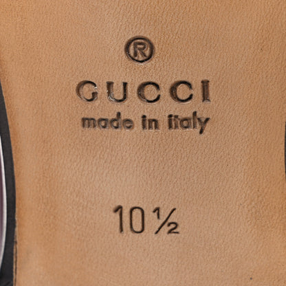 Gucci Betis Glamour Calfskin Mens Jordaan Loafers 10.5 Rosso Ancora 8 of 11