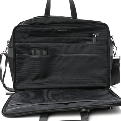Prada Tessuto Nylon Saffiano Briefcase Black 6 of 12