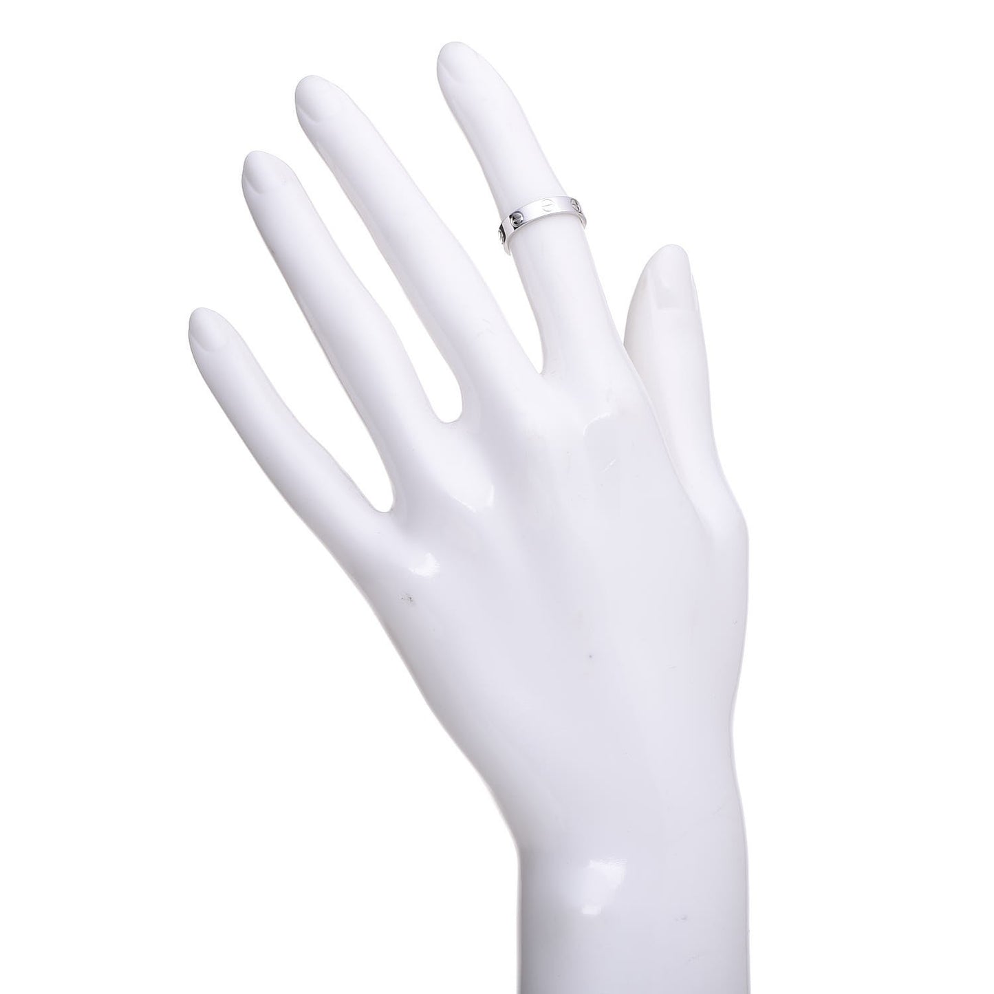 18K White Gold 3.5mm LOVE Wedding Band Ring 47 4