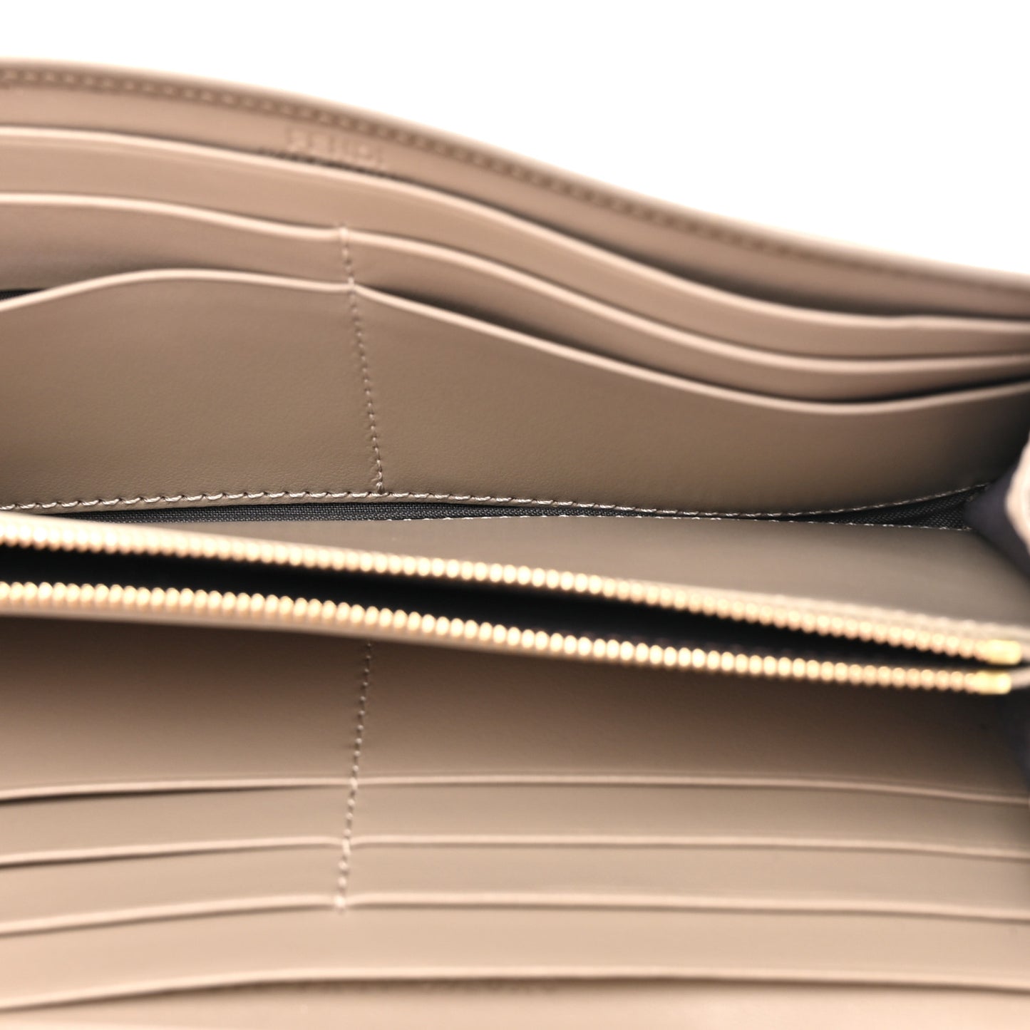 Vitello King Cruise FF Diamonds Continental Envelope Wallet On Chain Truffle Dove