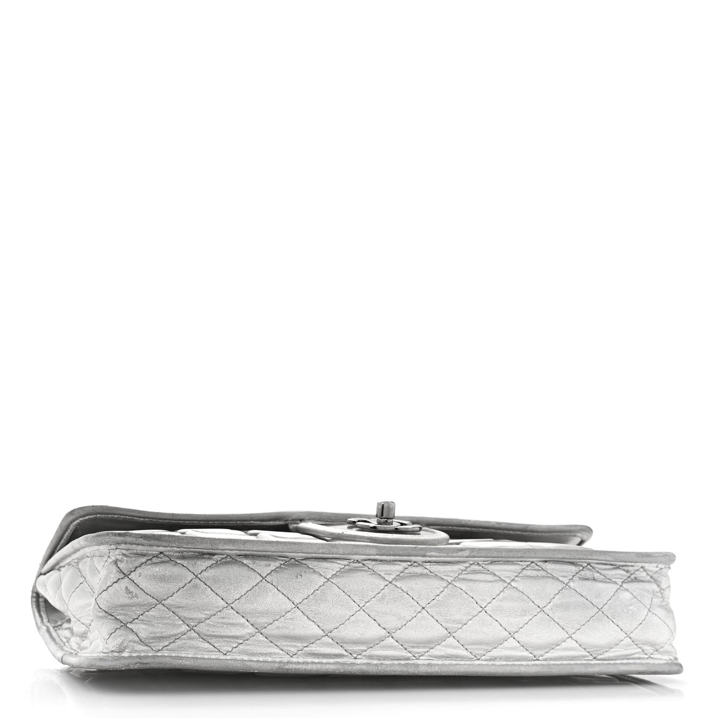 Vinyl Large Ice Cube Flap Silver
