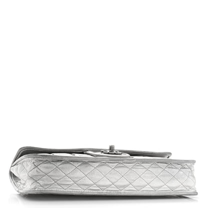 Chanel Vinyl Large Ice Cube Flap Silver 4 of 11