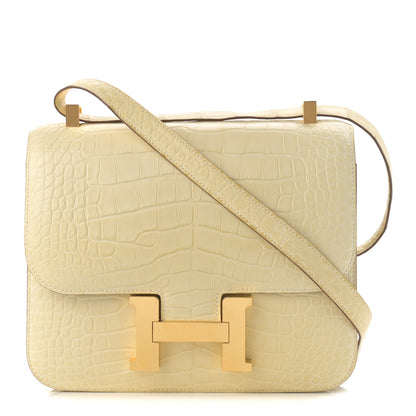 Hermes Matte Alligator Constance 24 Beton 1 of 14