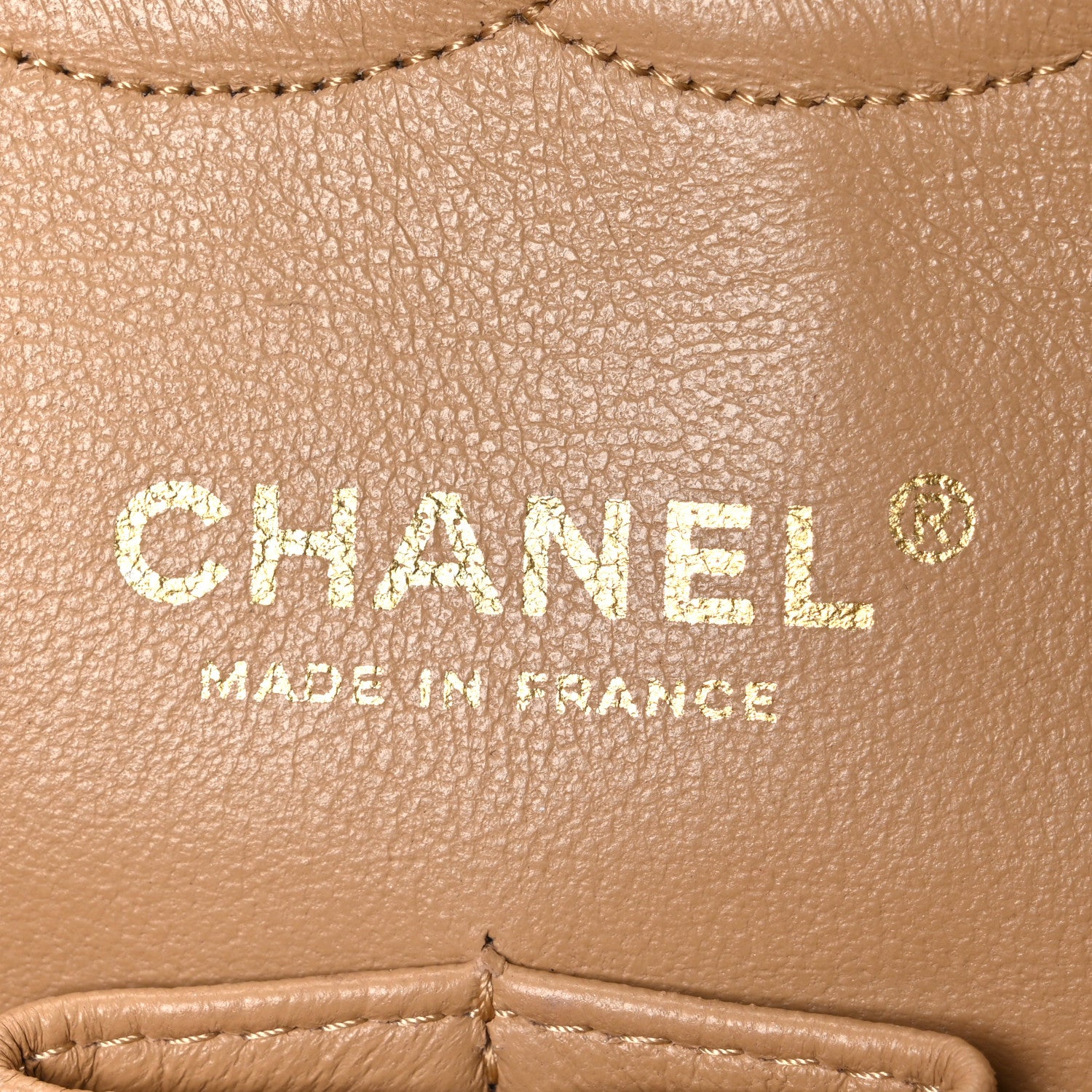 Chanel Caviar Quilted Medium Double Flap Beige 6 of 11