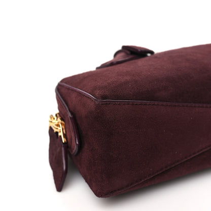 Alaia Suede Goatskin Teckel Clutch Rouge Grenat 9 of 10