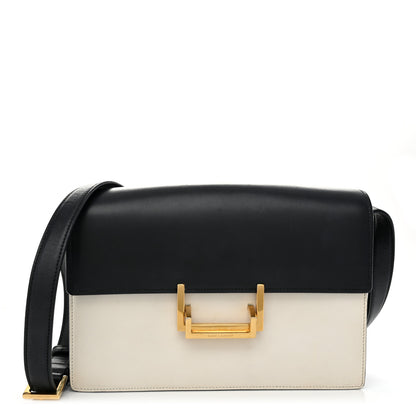 Saint Laurent Calfskin Medium Classic Lulu Bag Black White 1 of 11