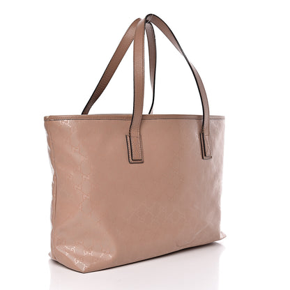 Gucci Imprime Monogram Medium Zippered Shopping Tote Winter Rose 3 of 11