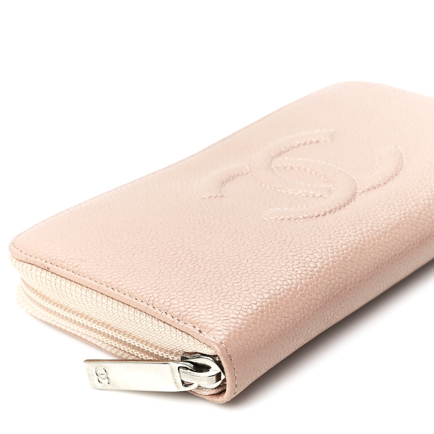 Chanel Caviar Large Timeless CC Zip Around Wallet Beige 11 of 13