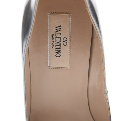 Valentino Garavani Patent Tan-Go Mary Jane 60mm Pumps 38 Silver 7 of 10
