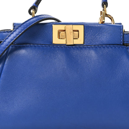 Fendi Nappa Micro Peekaboo Iconic Satchel Bleuette 7 of 10