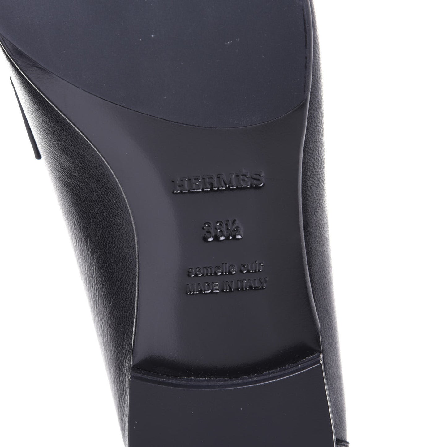 Goatskin Womens Paris Loafers 38.5 Black