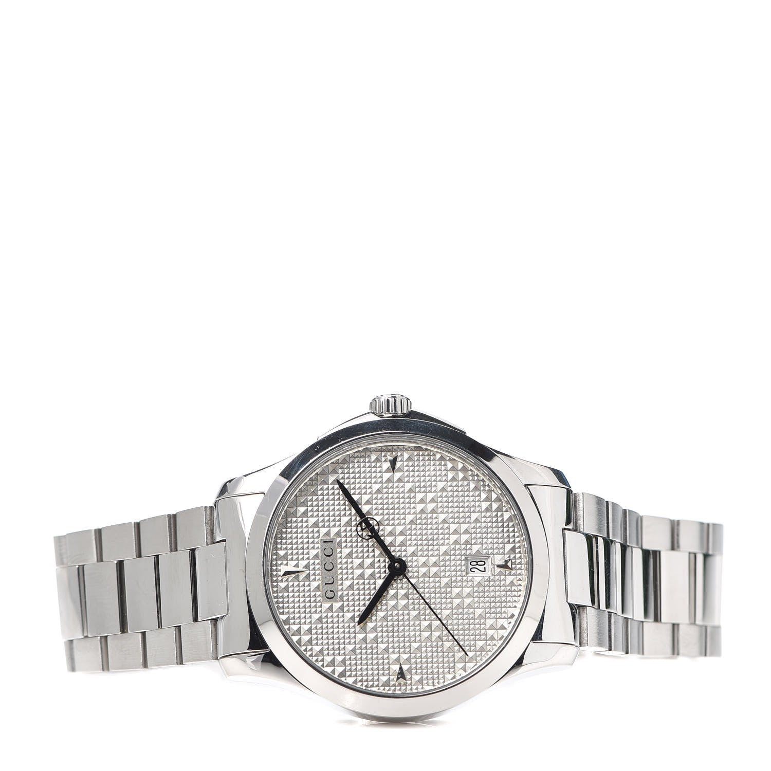 Gucci Stainless Steel 38mm G-Timeless Diamante Quartz Watch 2 of 6