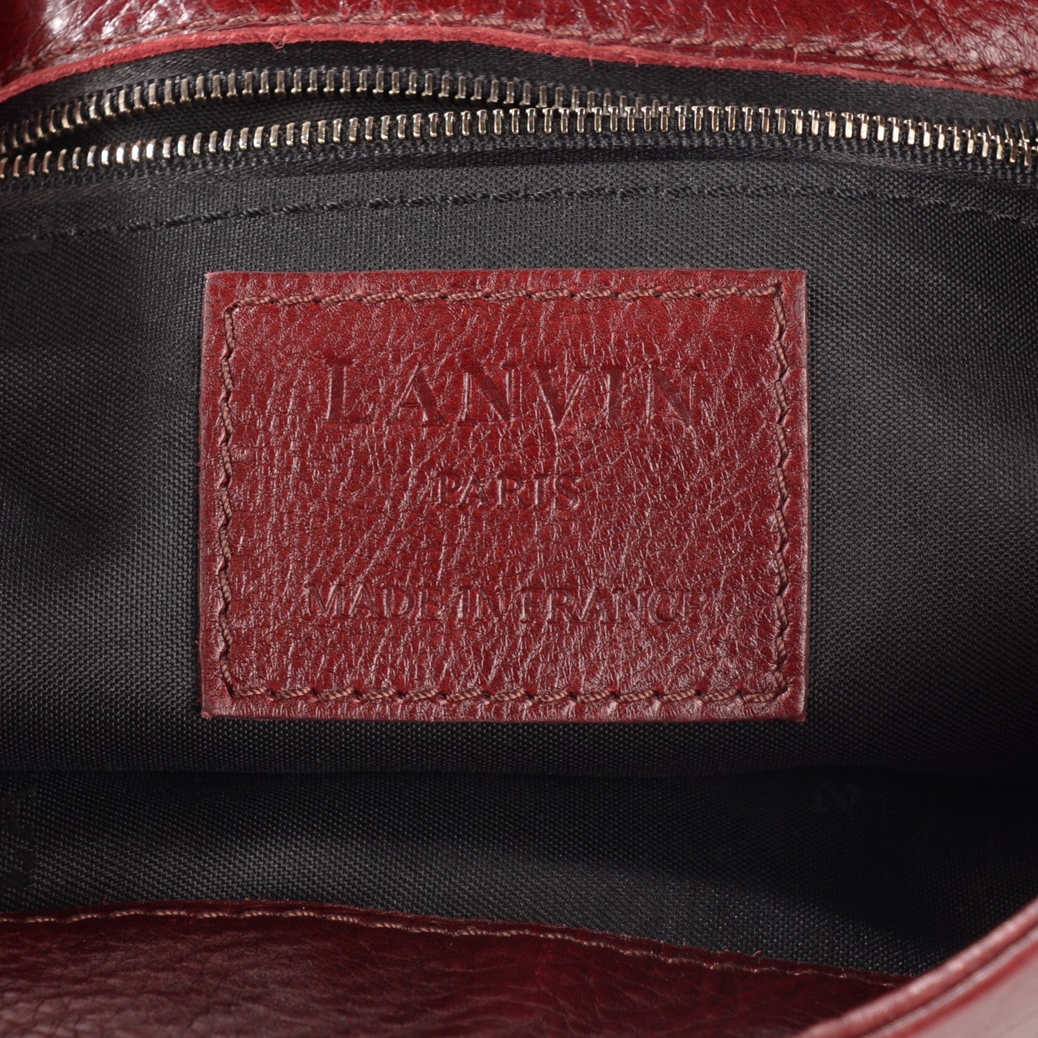 Lanvin Large Shoulder Bag Plum 6 of 6