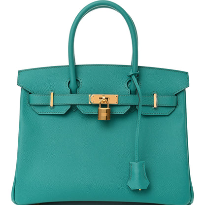 Hermes Epsom Birkin 30 Bleu Paon 7 of 10
