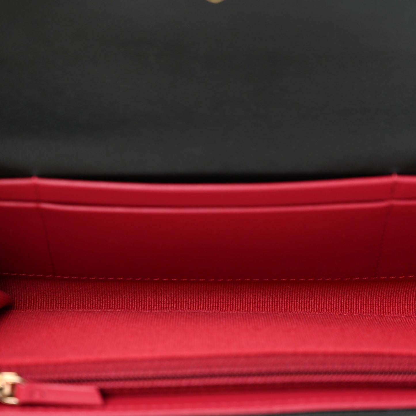 Lambskin Quilted Chanel 19 Flap Wallet Black