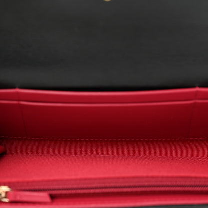 Chanel Lambskin Quilted Chanel 19 Flap Wallet Black 5 of 8