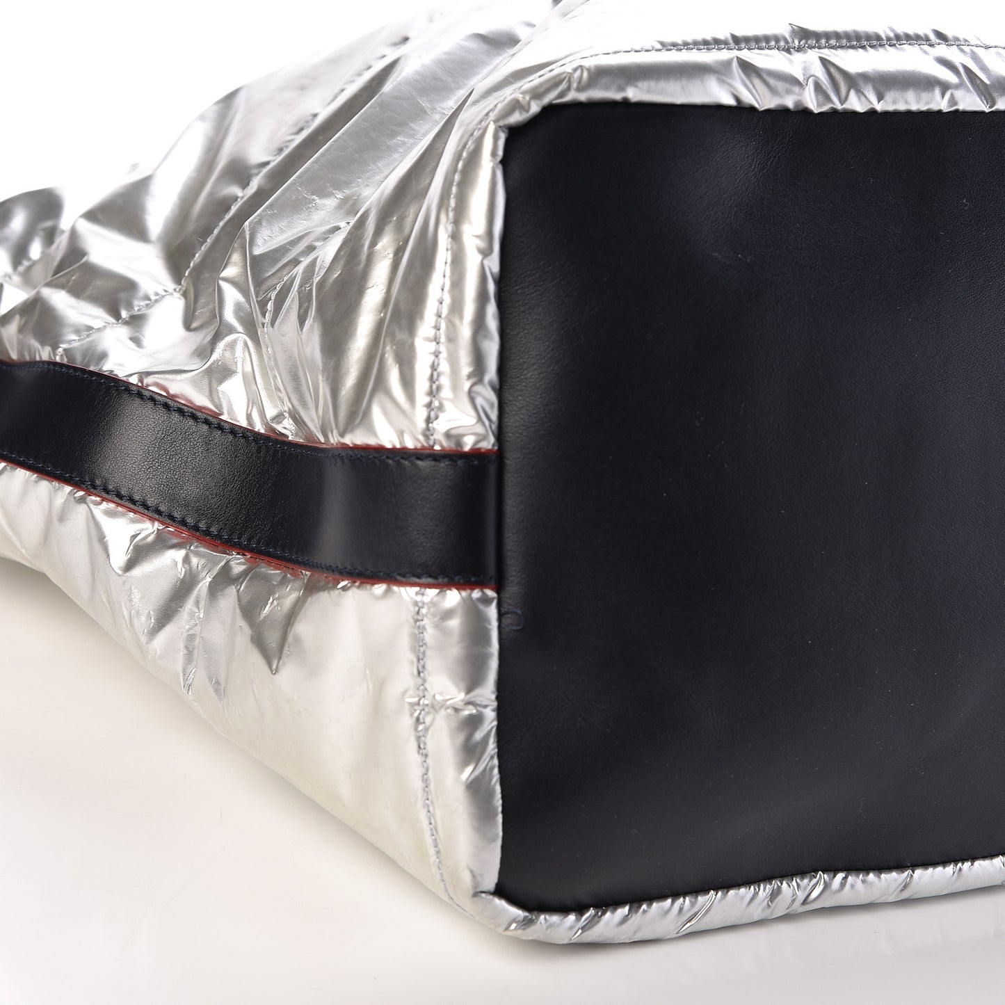 Reversible Airlines Tote Silver Navy