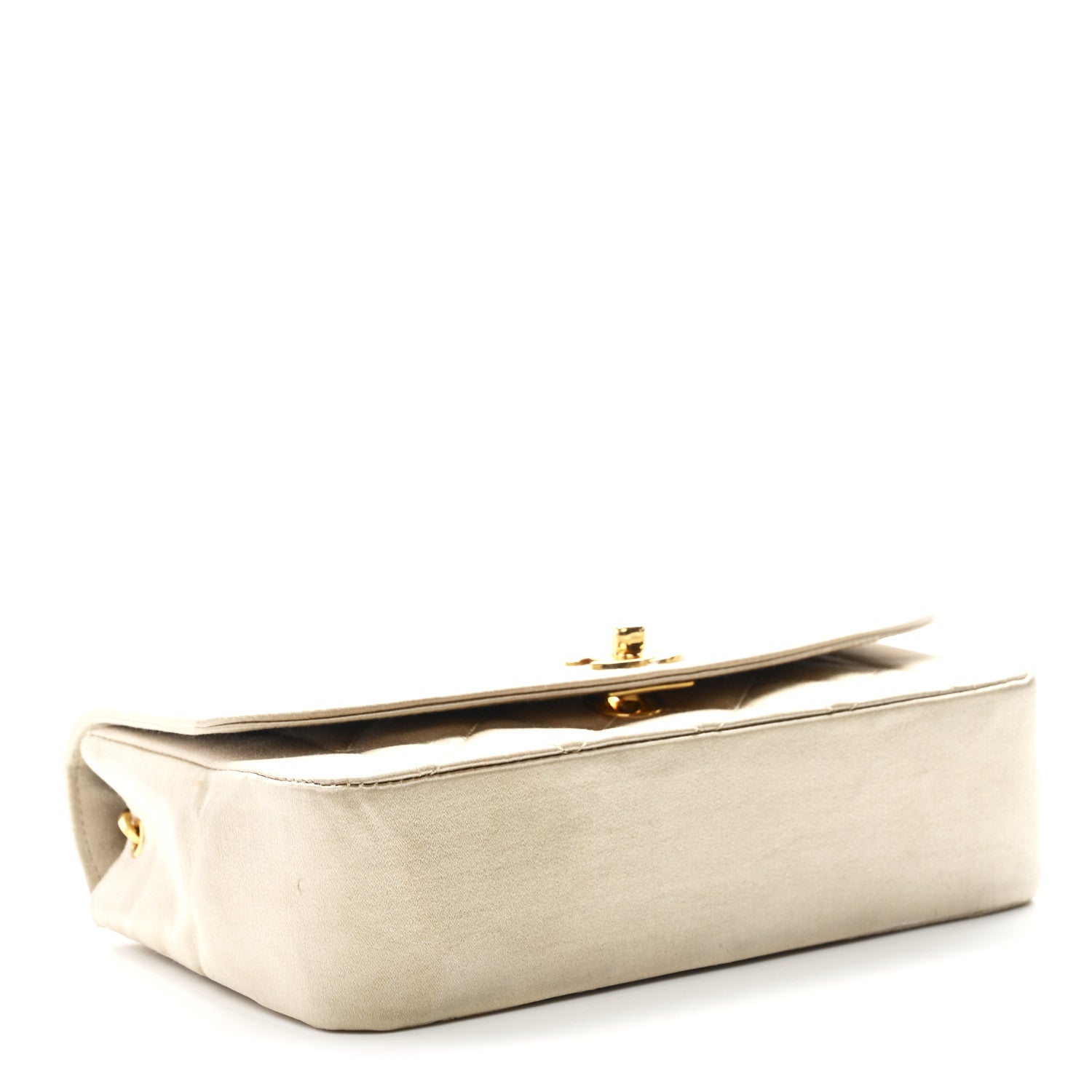 Chanel Satin Quilted Mini Flap Beige 4 of 12